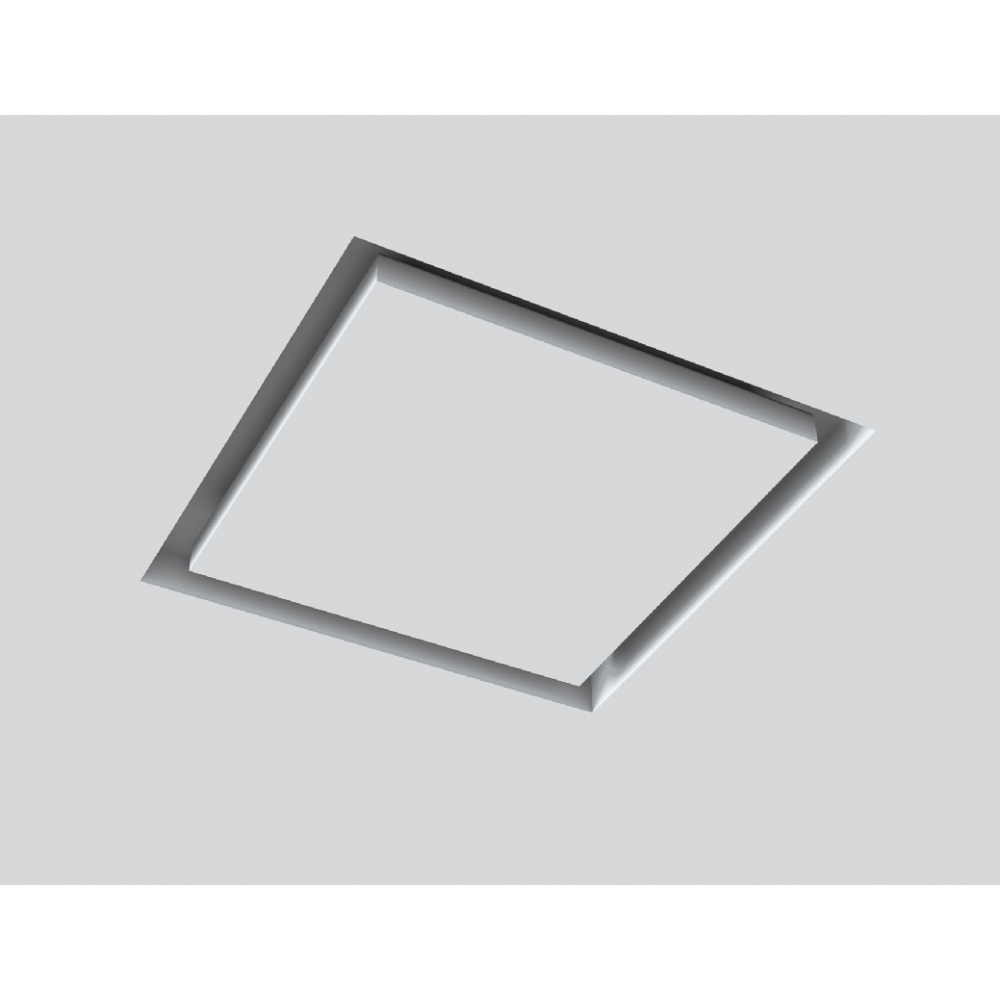 příklad zabudování anemostatu do stropní konstrukce